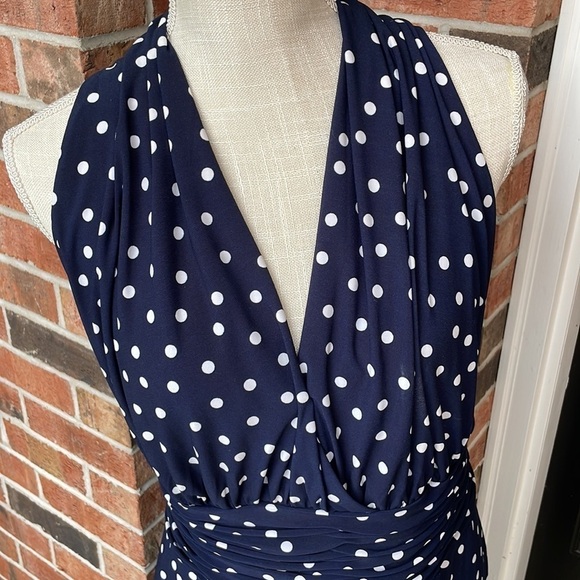 Evan-Picone Polka Dot Dress - Picture 2 of 7